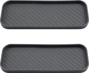 Due pezzi di mat di assorbimento, spugna, organizzatore di cucina, mat di assorbimento, organizzatore del lavello, silicone per spugne, spazzole, sapone