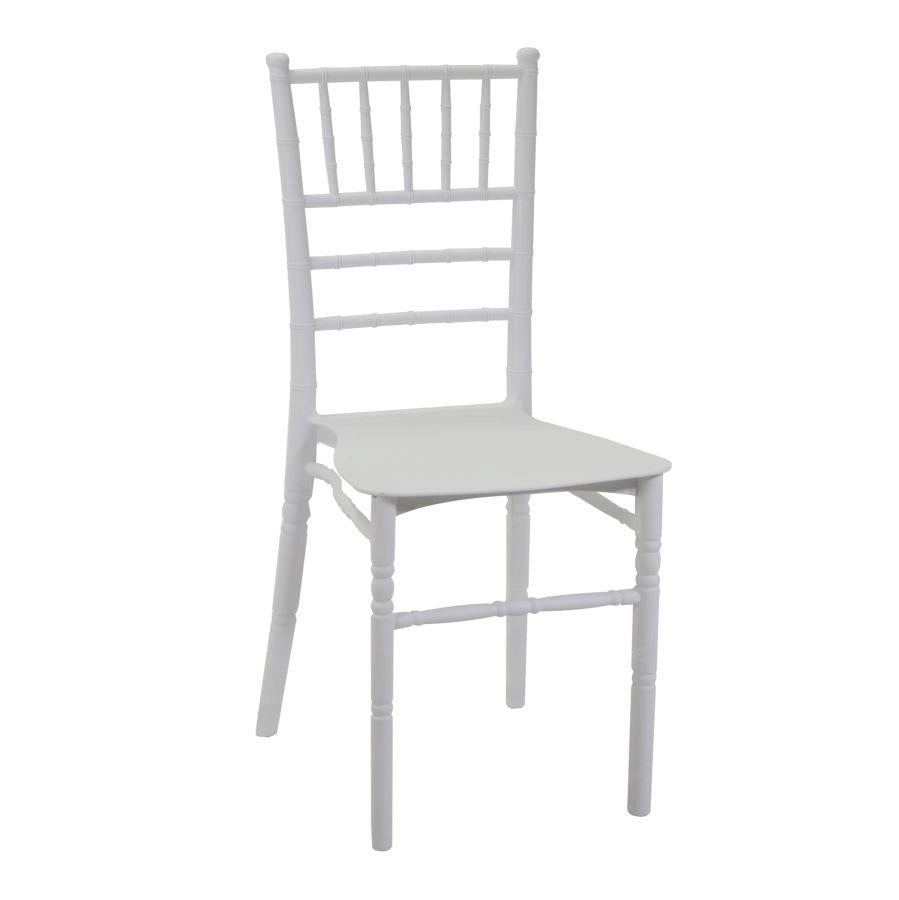 Sedia 40x43xh90 cm in Resina Chiavari Bianco