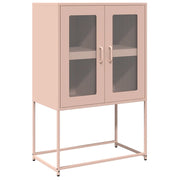 Credenza | Madia | Buffet da pranzo | Armadio da pranzo Rosa 68x39x107 cm in Acciaio