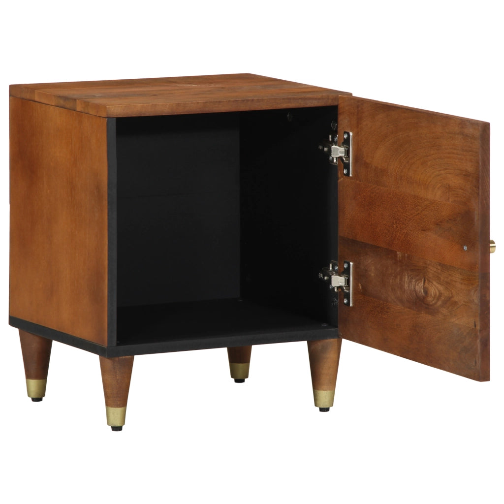 Comodino 40x33x46 cm Legno Massello Mango