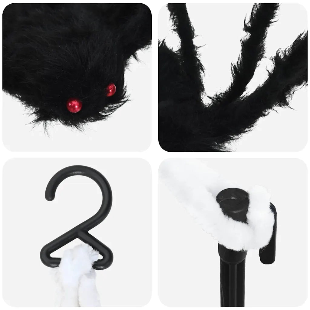 Decorazione di Halloween con ragni e ragnatele 4 pcs Poliestere 42020055