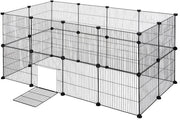 Casa per Animali da Giardino con Porta, Piccola Gabbia per Cani, Gatti, Conigli, Cavi, Gabbia per Gatti
