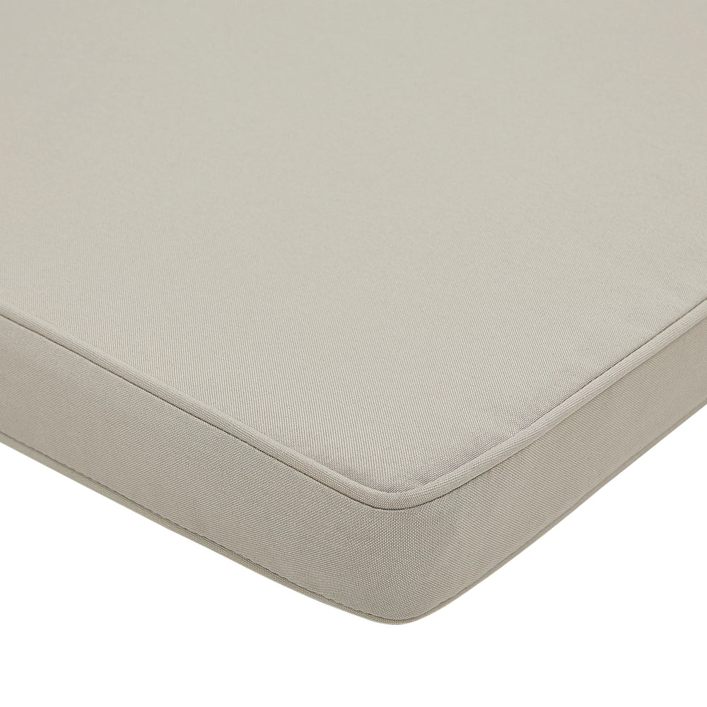 Cuscino per sedile da esterno Cuscino per panca resistente all'acqua in poliestere taupe 152 x 54 cm Giardino