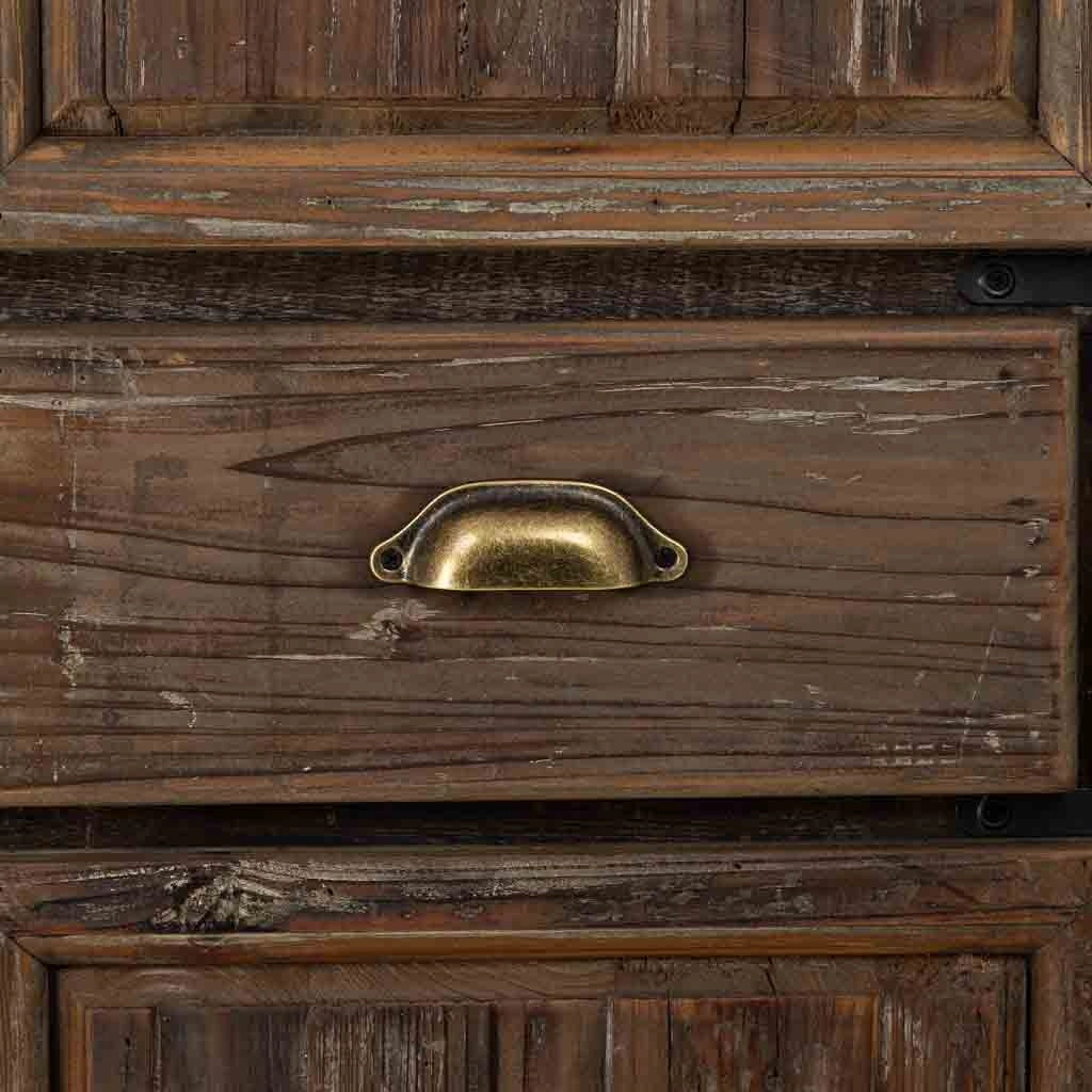 Armadio in legno 4 ante e 2 cassetti 90x45x160h cm