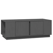 Tavolino da salotto | Tavolino da caff¨¨ | Tavolino da Soggiorno Grigio 110x50x40 cm Legno Massello di Pino