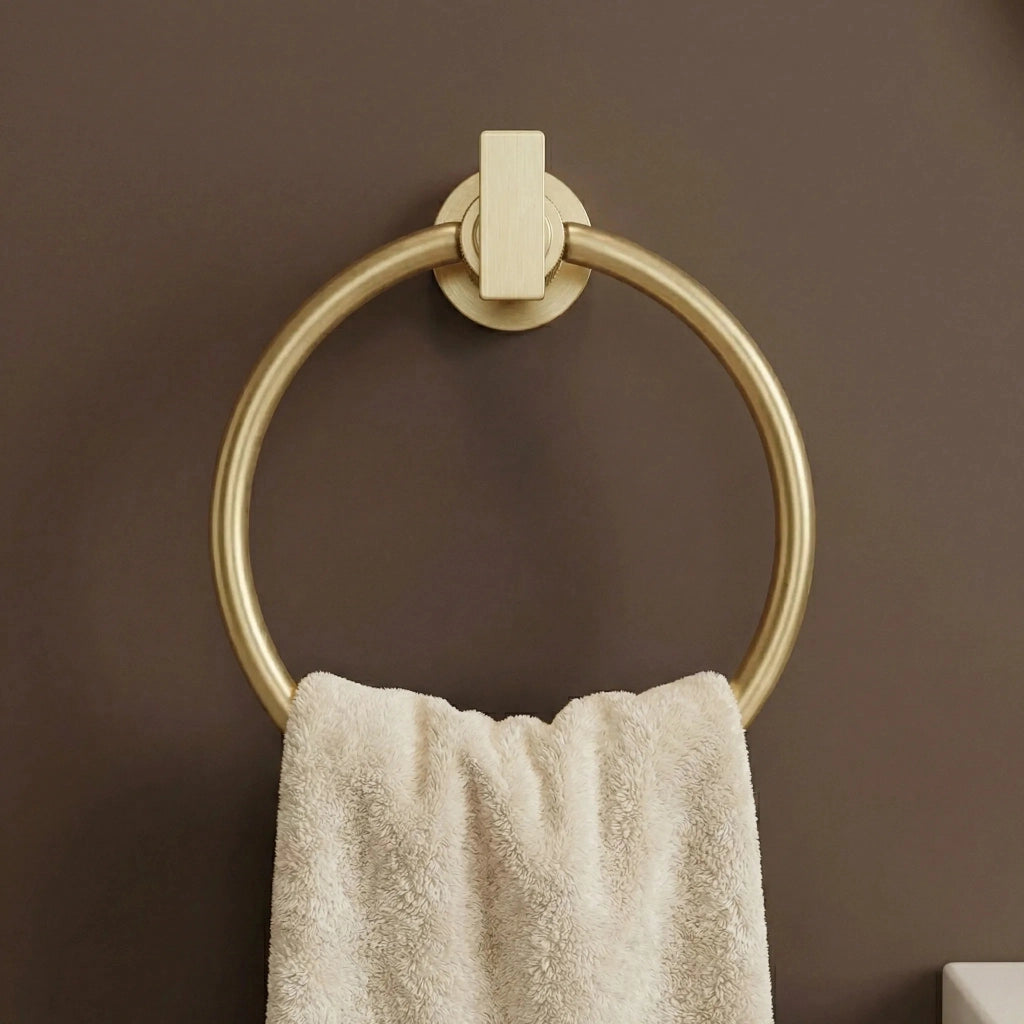 Portasciugamano Da Bagno Ring 81307 Rivo Brush Gold