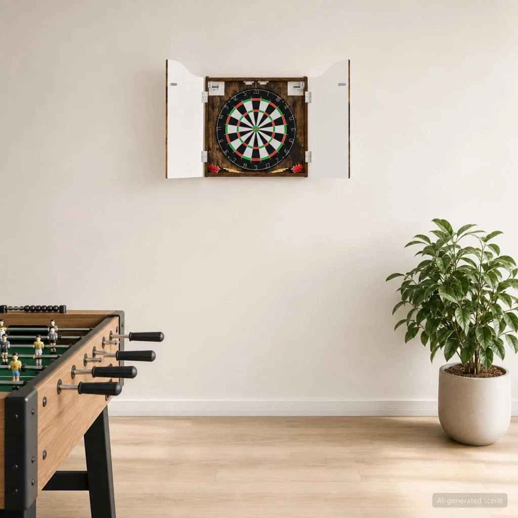Armadio per Dartboard Rovere Fumo 56 x 12 x 63 cm 8006656