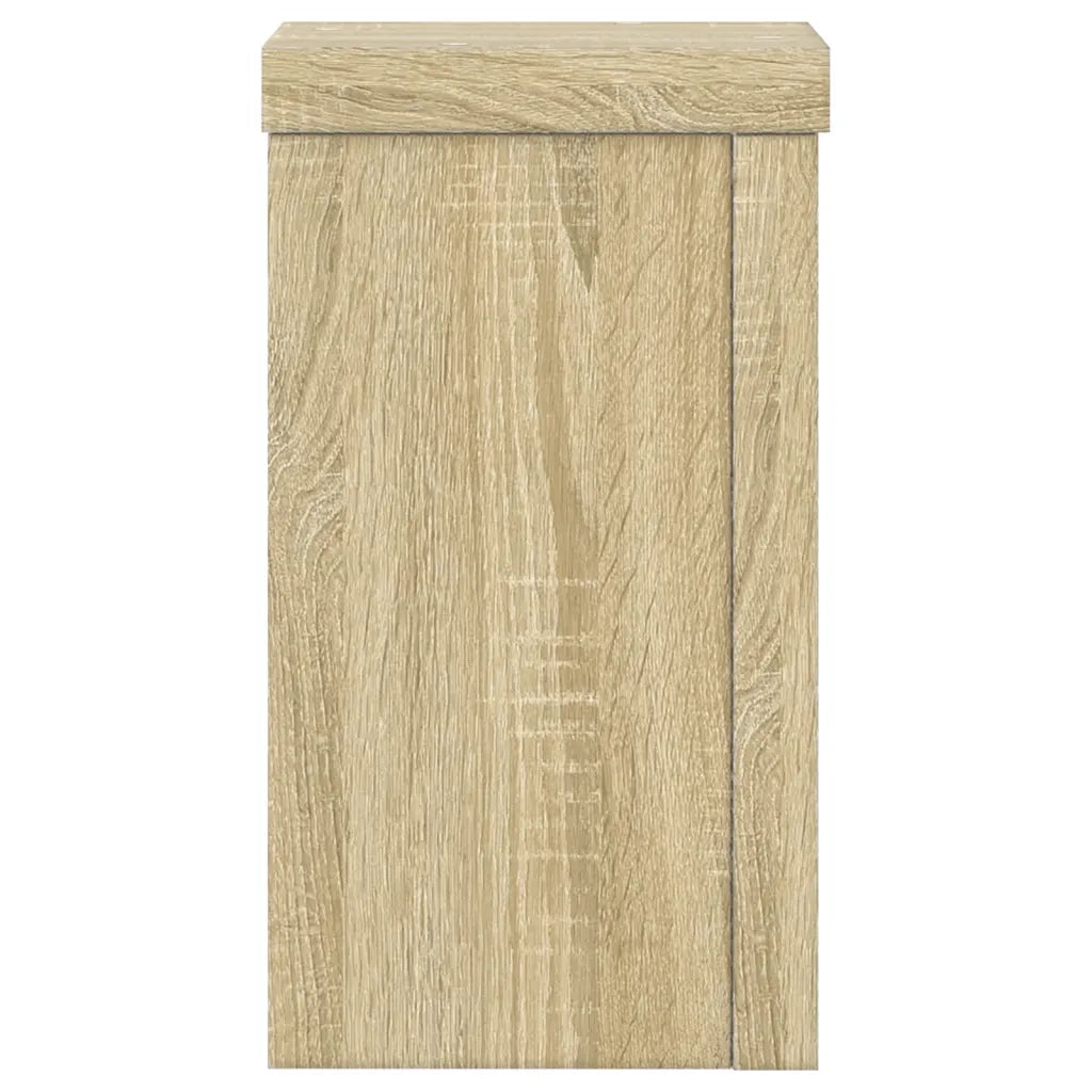Supporti per piante | Sostegno per piante 2 pz Rovere 10x10x18 cm in Multistrato