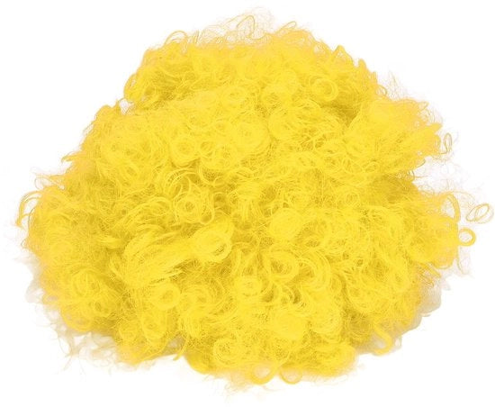 Pruik per Halloween - Capo d'abbigliamento innovativo per festa - Volto distintivo - Adatto a adulti - Capelli ricci - Peso leggero 85-137 g