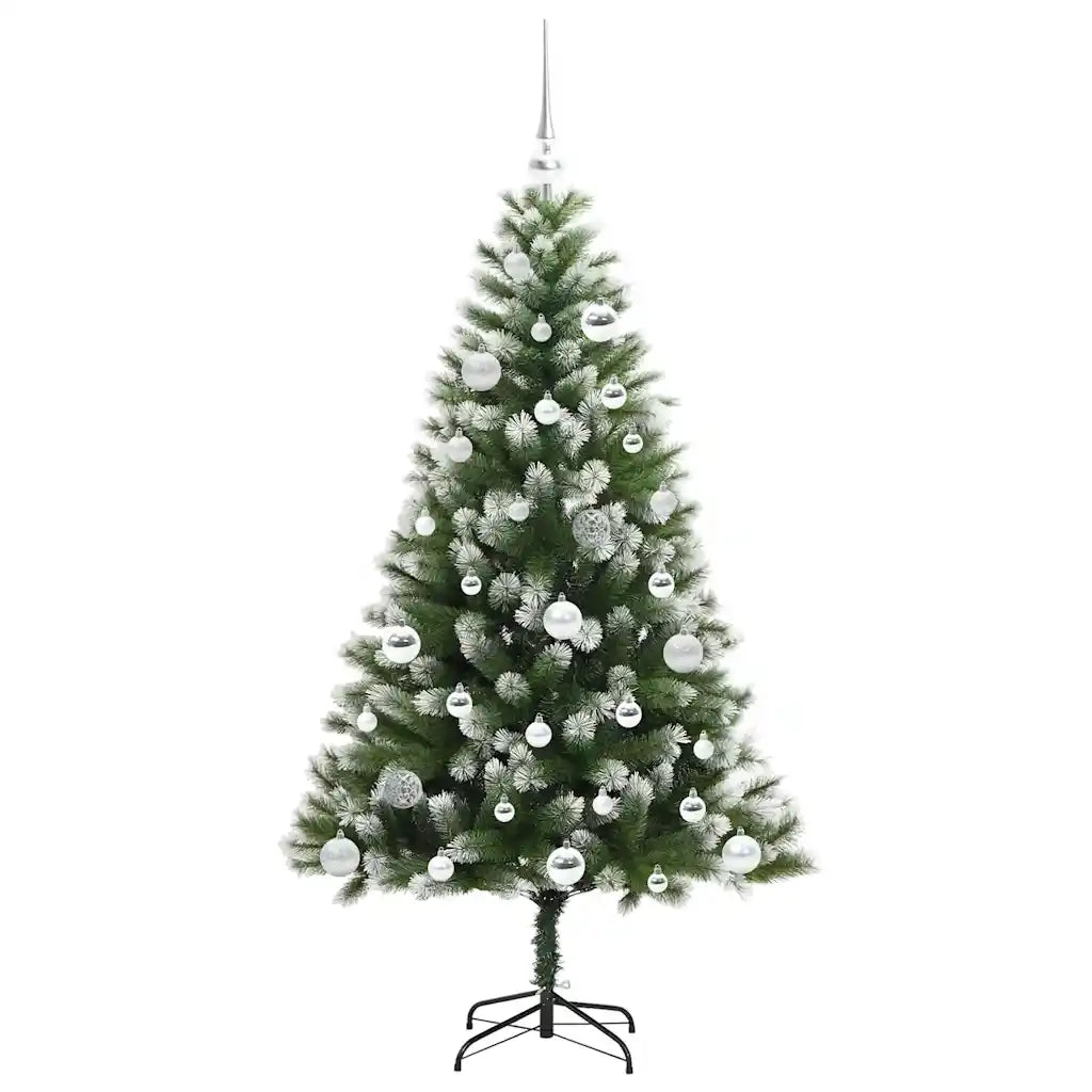 Albero di Natale | Decorazioni natalizie artificiale a cerniera con neve fioccata
