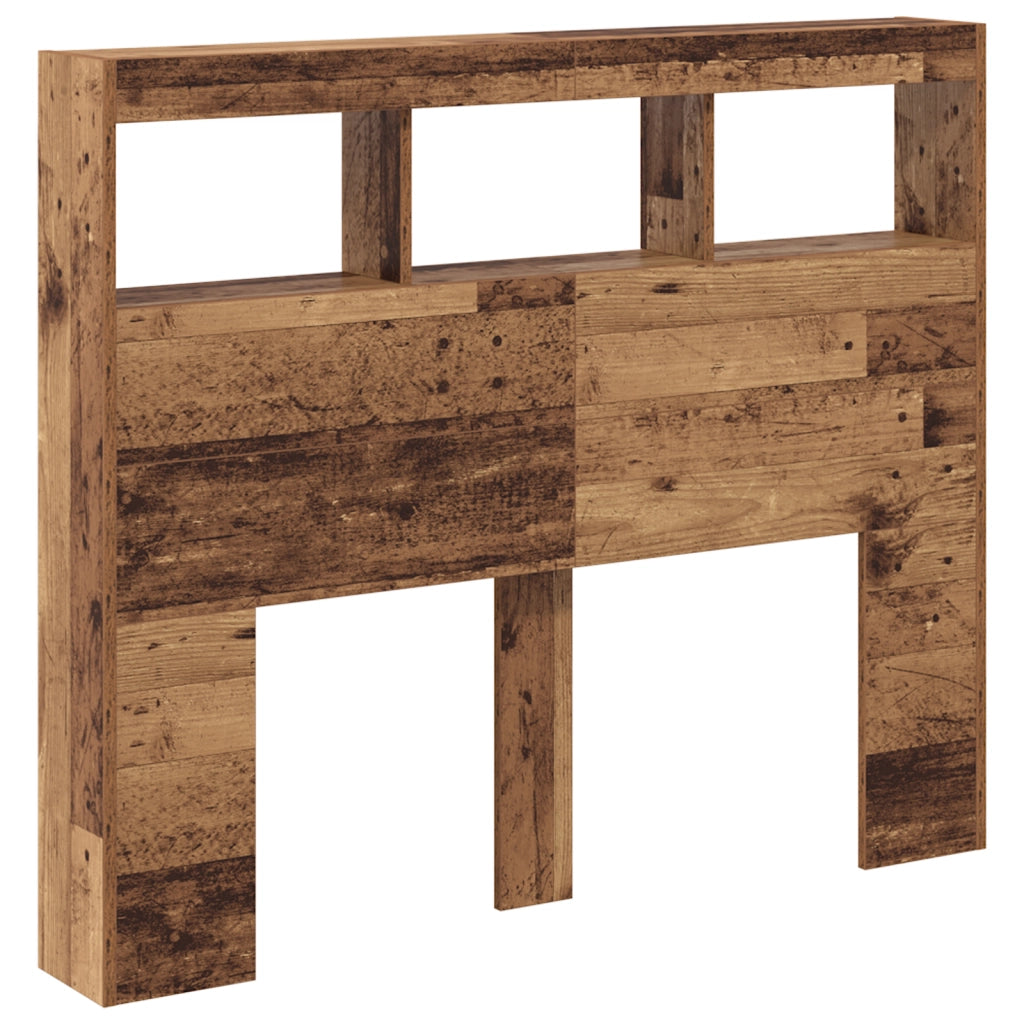 Testata Legno Vecchio Legno Massello di Recupero 120 x 17 x 102 cm