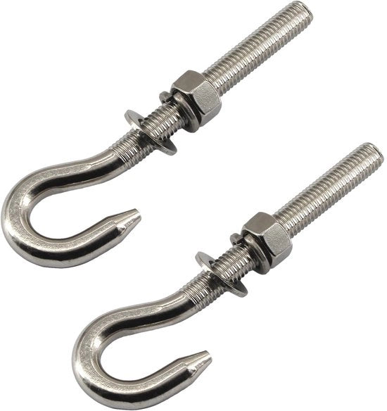 Otturatore a vite in acciaio inossidabile 304 - 2 pezzi - lunga manovella - viti a vite - corrosione resistente - adatto per uso interno/esterno - otturatore a vite