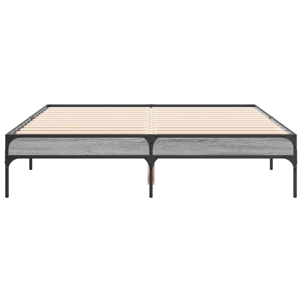 Giroletto Grigio Sonoma 120x200 cm in Legno Multistrato Metallo 845024