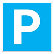 SEGNALE ADESIVO 17X17CM SIMBOLO PARCHEGGIO