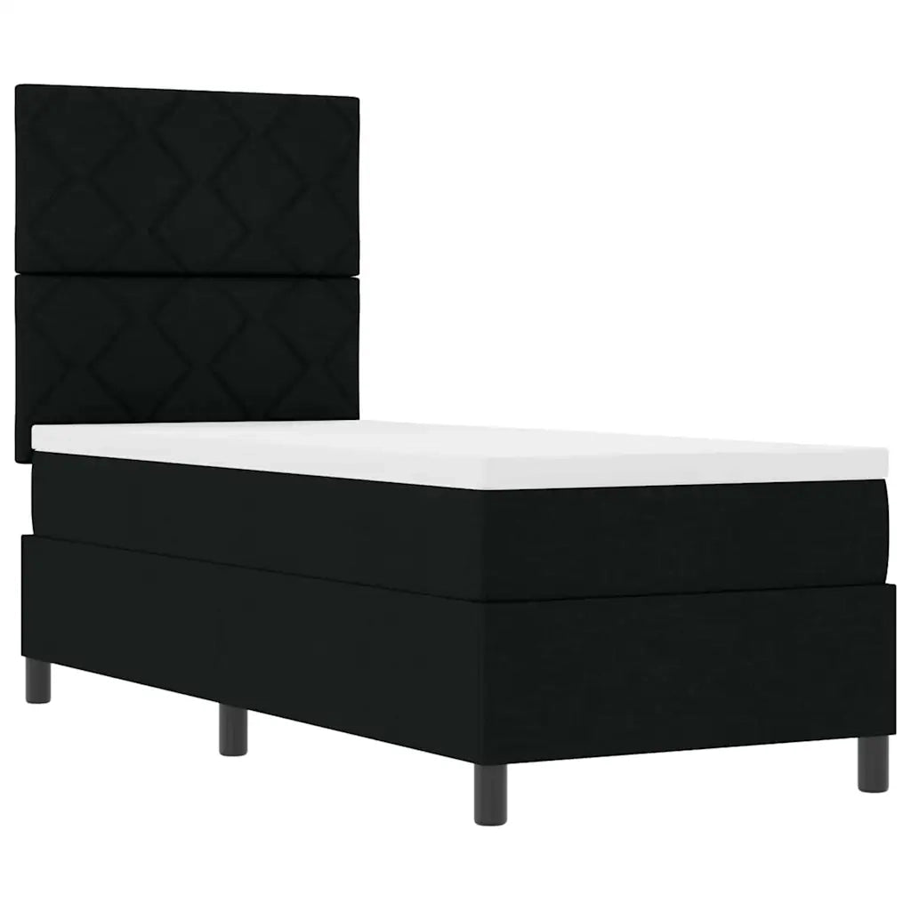 Letto a molle con materasso con led Nero 80 x 200 cm Tessuto 3342902