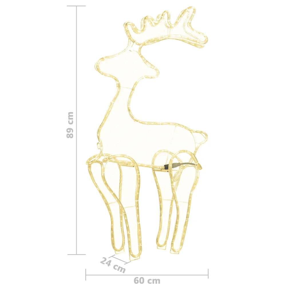 Decorazione Natalizia Renna in Rete con 306 LED 60x24x89 cm cod mxl 36098