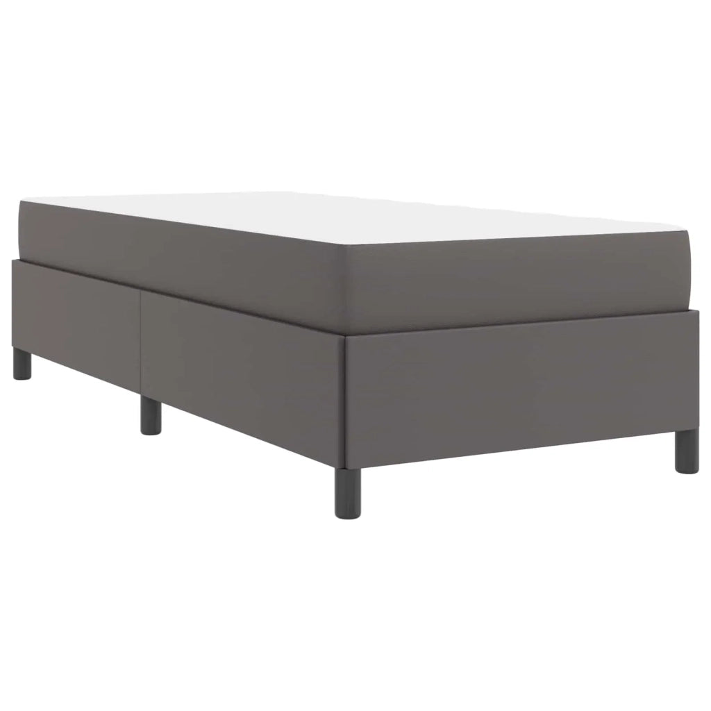Struttura del letto con materasso Grigio 80 x 200 cm Tessuto