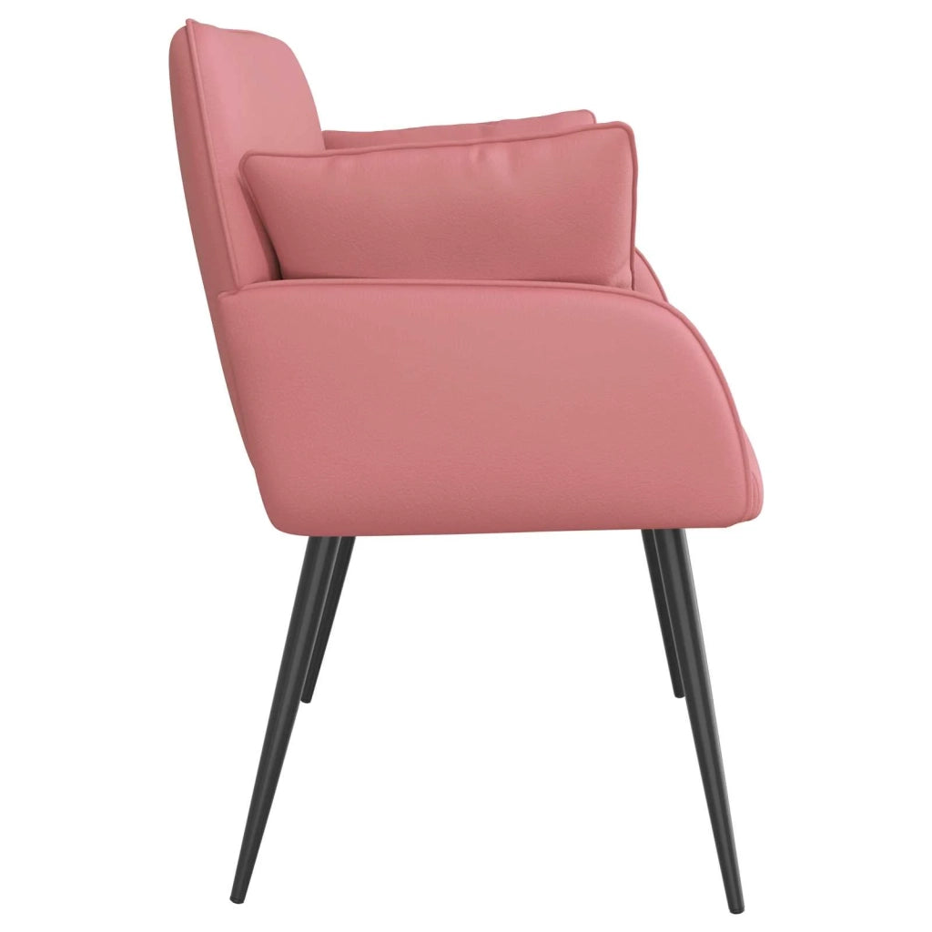 Divano a 2 posti con gambe in metallo 2 posto Rosa Similpelle 42051016