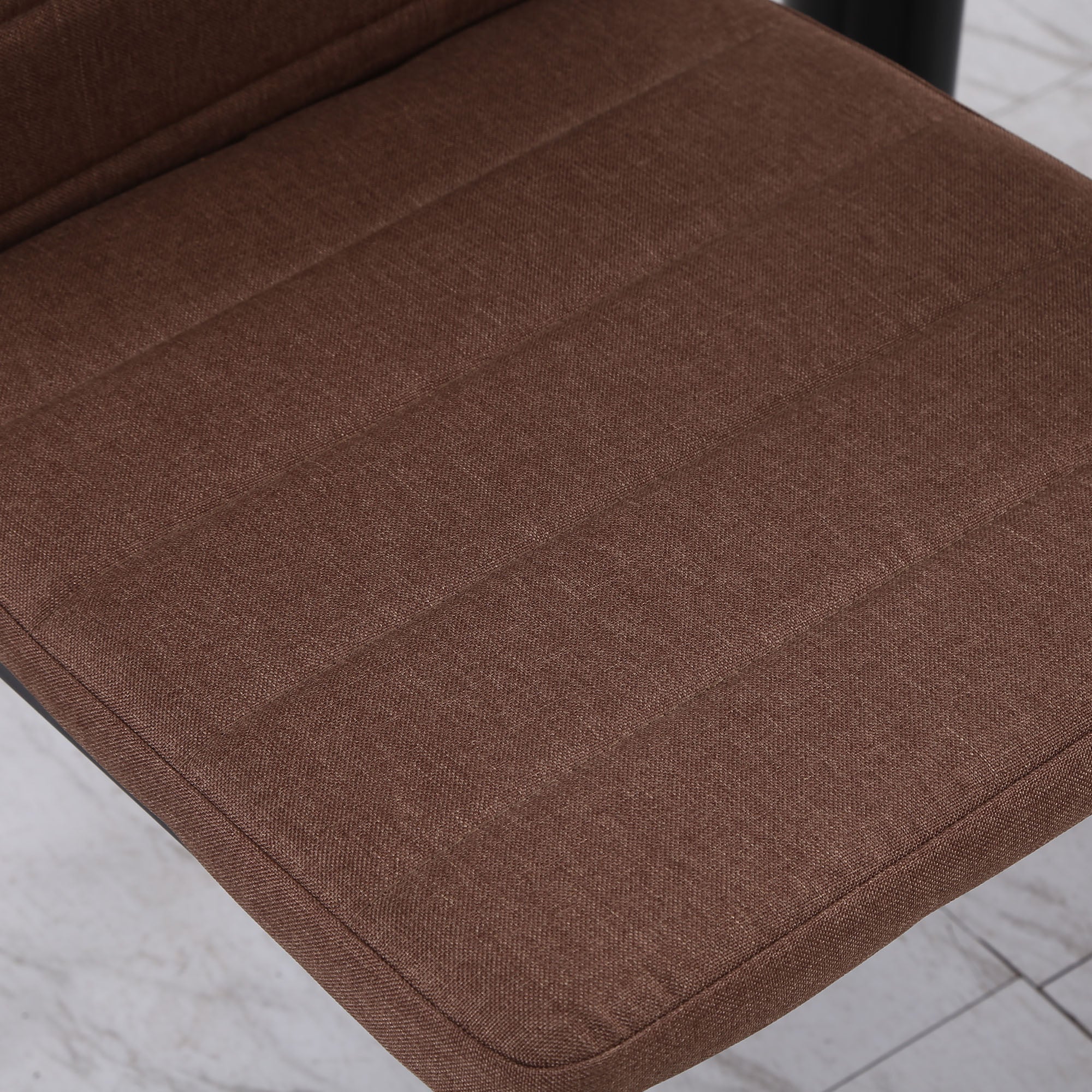 Set 4 Sedie 41x50x97 cm in Tessuto Khaki