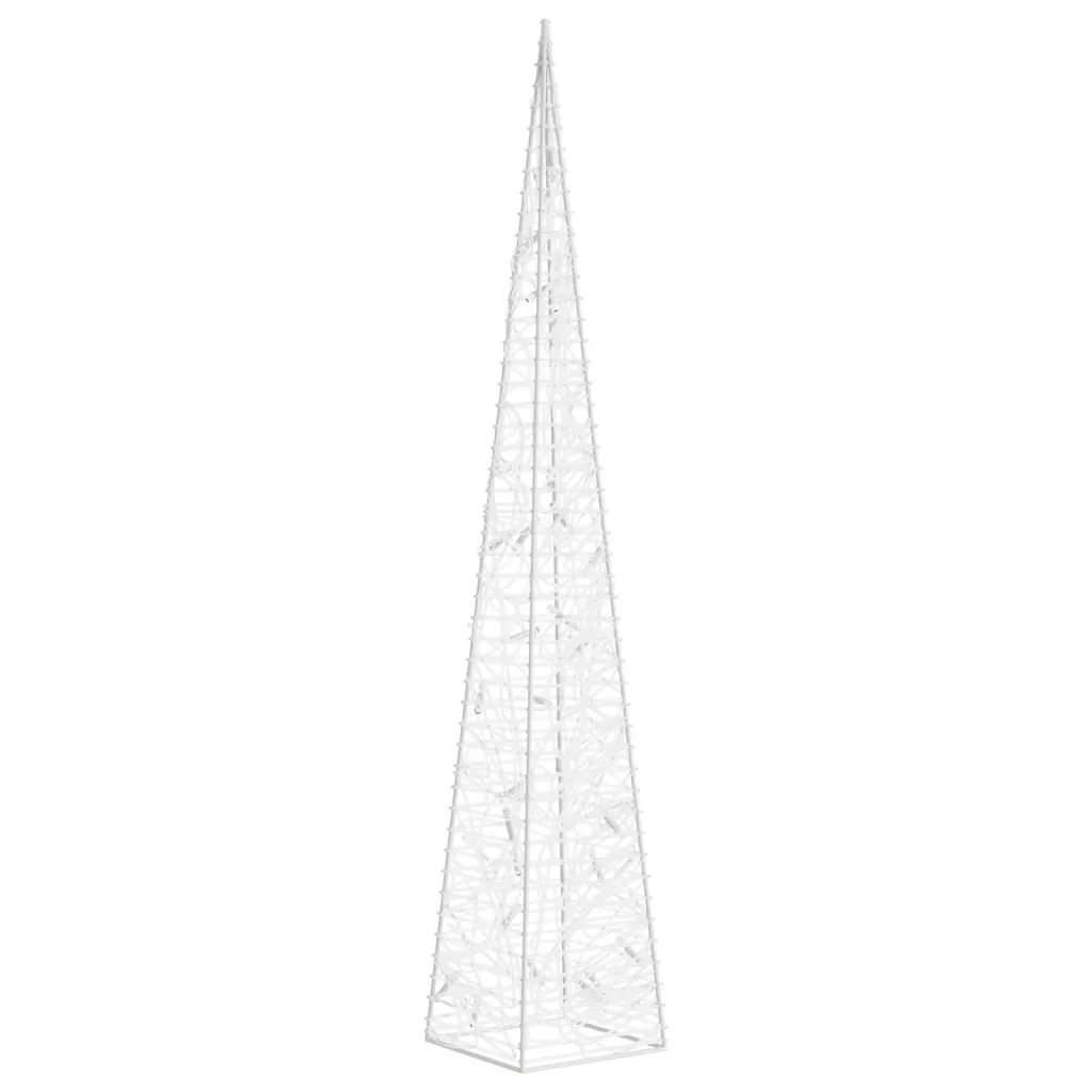 Cono di Luce LED Decorativo Acrilico Blu 60 cm