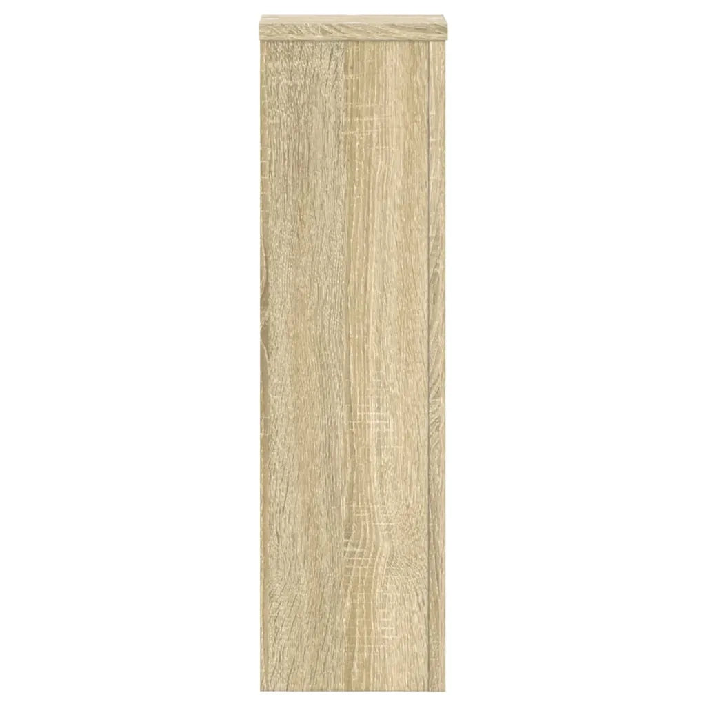 vidaXL Supporti per Piante 2 pz Rovere 17x17x60 cm in Multistrato