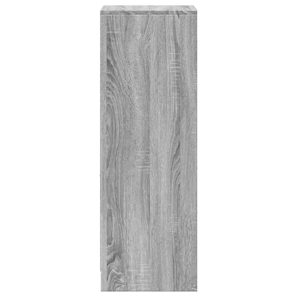 Credenza con LED-Buffet-Armadio da cucina Grigio Sonoma 38x34x100cm in Legno Multistrato