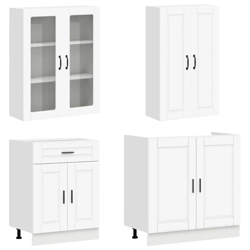 Unità Cucina PORTO 8 pcs Bianco Legno ingegnerizzato 3438497