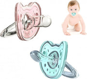 Biberon per Neonato - 2 Pezzi - Flessibile e Soft - 100% Silicone - BPA Libero - 0-6 Mesi - Flessa per Neonato - Flessa Dentale - Con Scatola di Conservazione - Senza Odore Speciale - Diviso per Uso di Giorno e Notte