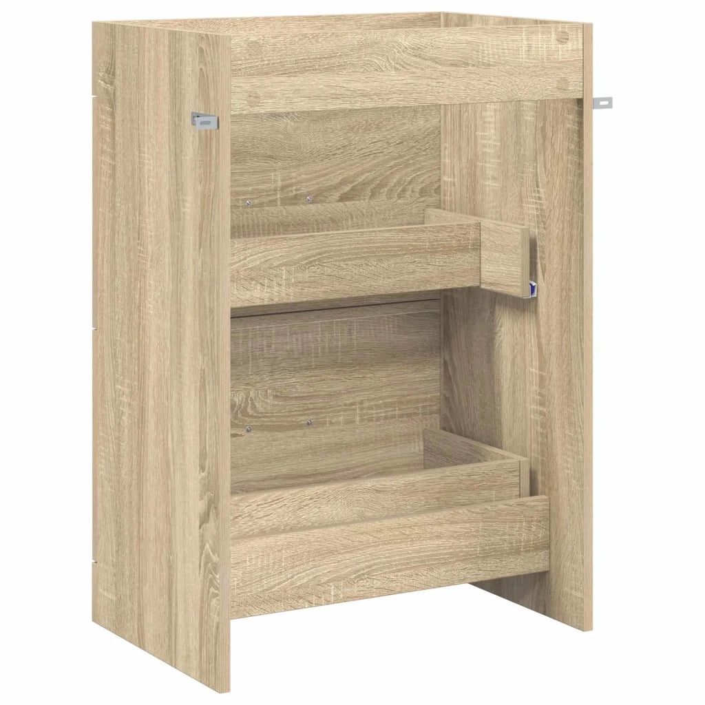 Mobiletto da Bagno Sotto Lavabo Rovere Sonoma 56 x 37,5 x 81 cm