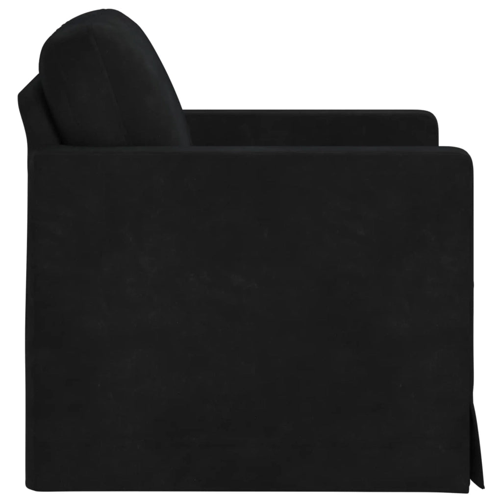 Divano Nero 78 x 78 x 80 cm Velluto 42024410