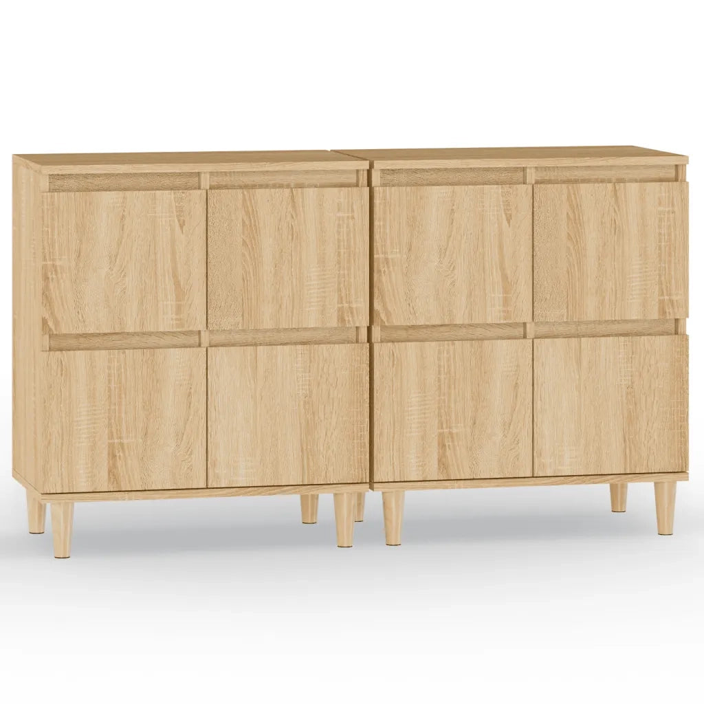 Credenze 2pz | Madia | Buffet da pranzo | Armadio da pranzo Rovere Sonoma 60x35x70 cm in Legno Multistrato