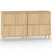 Credenze 2pz | Madia | Buffet da pranzo | Armadio da pranzo Rovere Sonoma 60x35x70 cm in Legno Multistrato