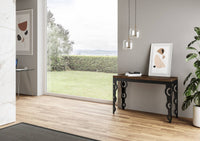 Tavolo Salvaspazio Allungabile 120/200x45/90x80/78 cm Karamay Double Noce