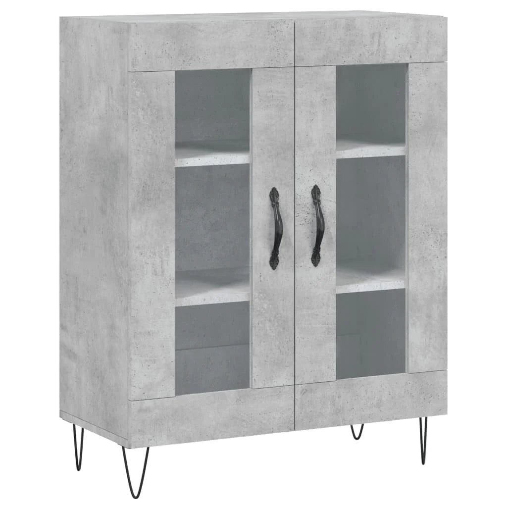 Buffet credenza cassettiera armadio mobile contenitore organizer per cucina soggiorno salotto 69,5 x 34 x 90 cm legno ingegnerizzato grigio 02_0032076