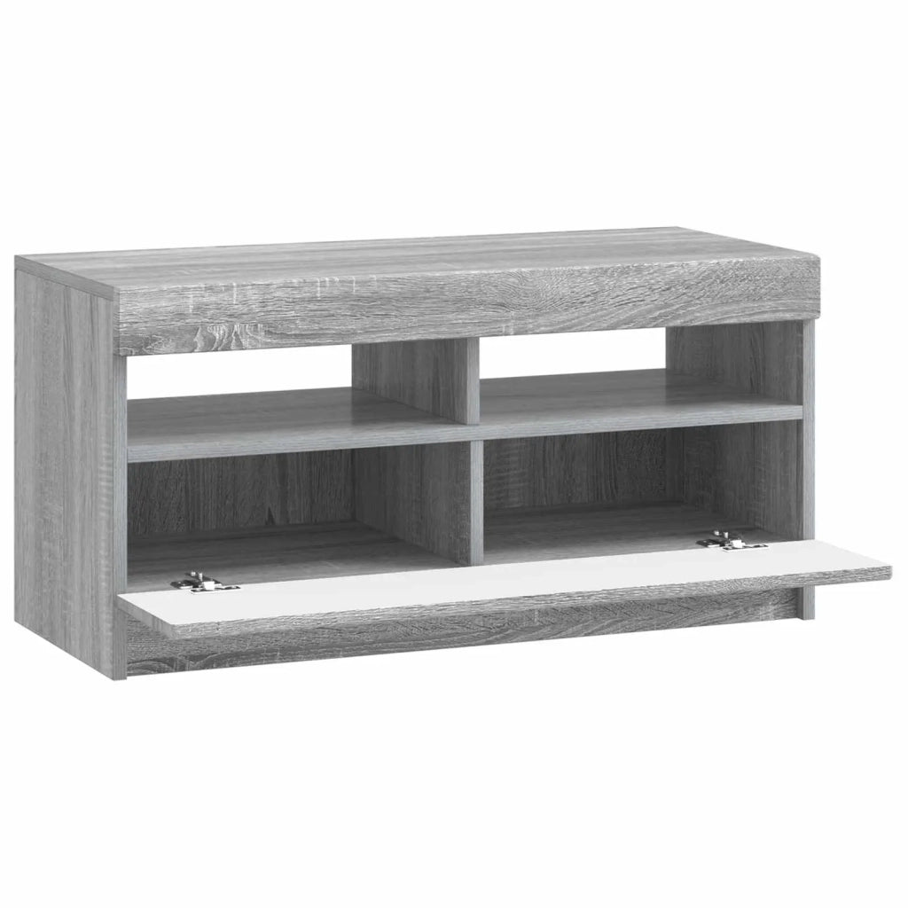 Mobile TV LED Sonoma grigio Legno ingegnerizzato 897881