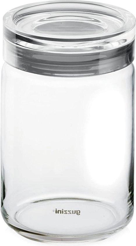 Pialla in vetro extra grande con coperchio in plastica riciclabile, colore cielo, dimensioni 105 x h225 cm, capacità 1500 ml - 28552292
