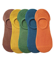 Calzini Invisibili Sottili Antiscivolo in Cotone Unisex | Silicone Antiscivolo sul Tallone | Taglia 36–43 EU