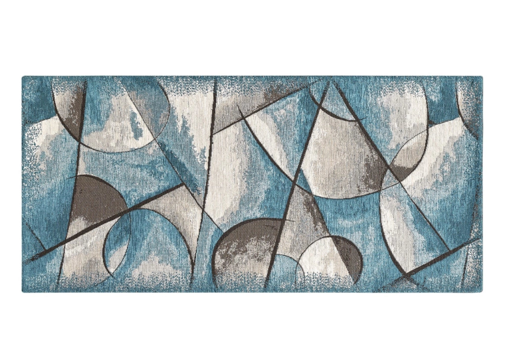 Tappeto Passatoia Cucina Corsia Retro Antiscivolo Disegno Universo By Suardi - 55x80 - Jeans