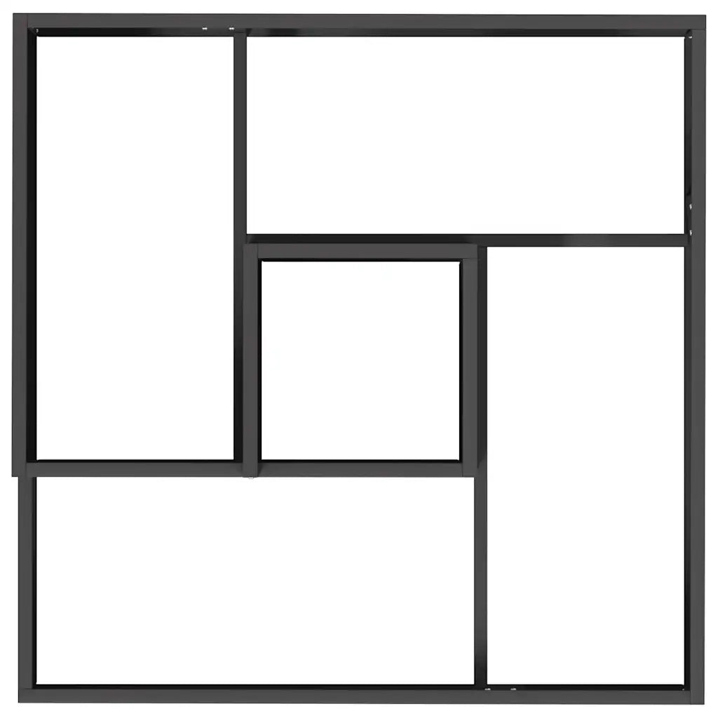 Vaso da giardino Nero 80 x 80 x 50 cm Acciaio laminato a freddo 873578