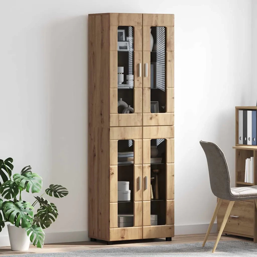Credenza con porta FLORIN Rovere artigianale 60 x 35 x 182 cm 3397913
