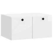 Mobile Porta TV da Muro-Credenza per TV sospesa 59,5 x 41 x 30 cm Bianco Lucido 623013