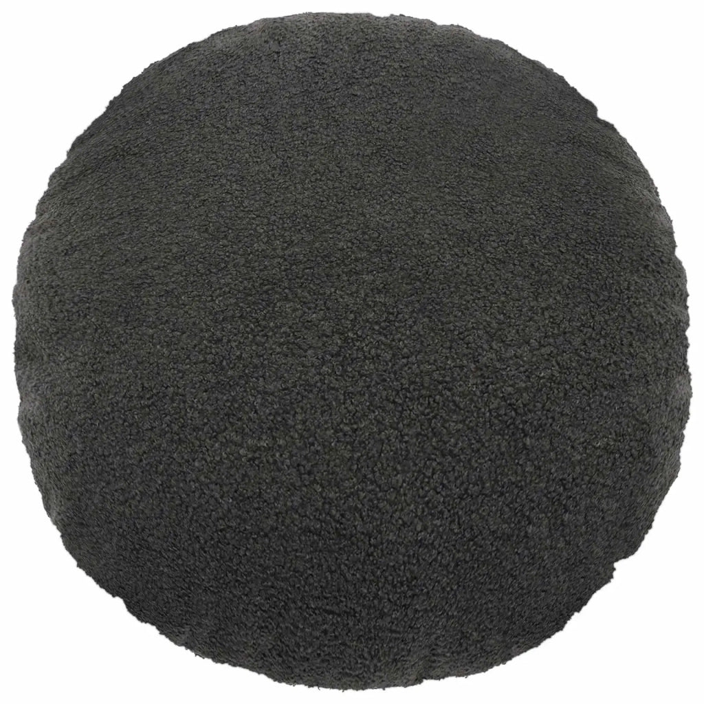 Federa 2 pcs HEERLEN Grigio Scuro Ø 60 cm Bouclé 922947