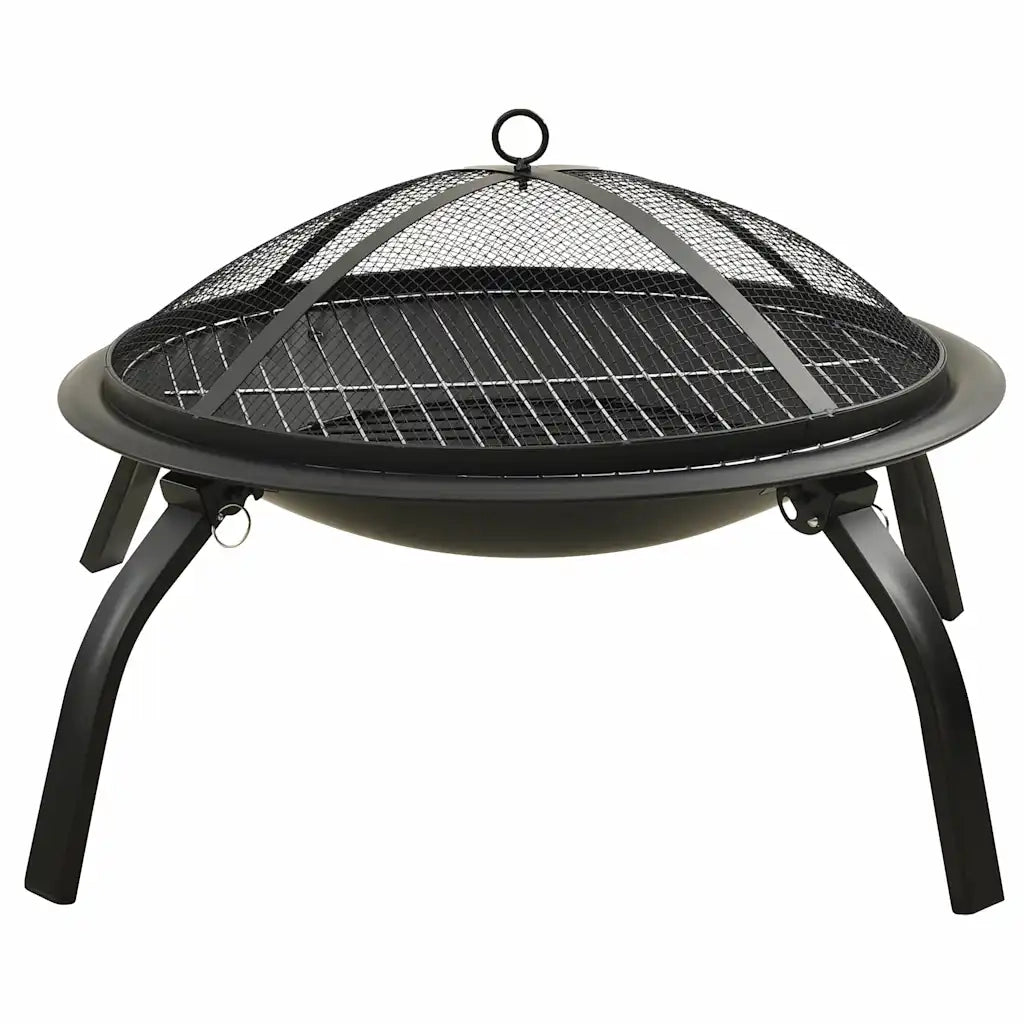 Braciere e Barbecue 2 in 1 con Attizzatoio 56x56x49 cm Acciaio CFW6624601