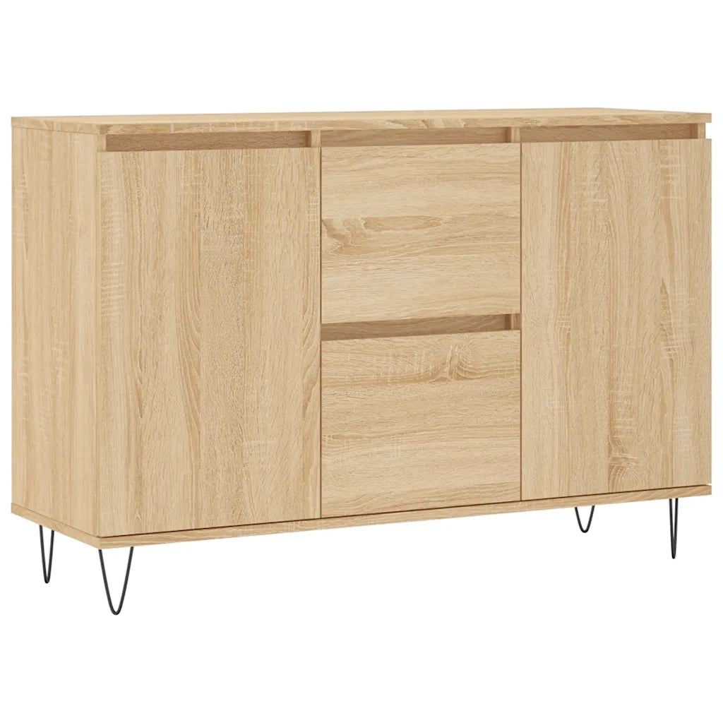 Credenza-Buffet-Armadio da cucina Rovere Sonoma 101,5x35x70 cm in Legno Multistrato