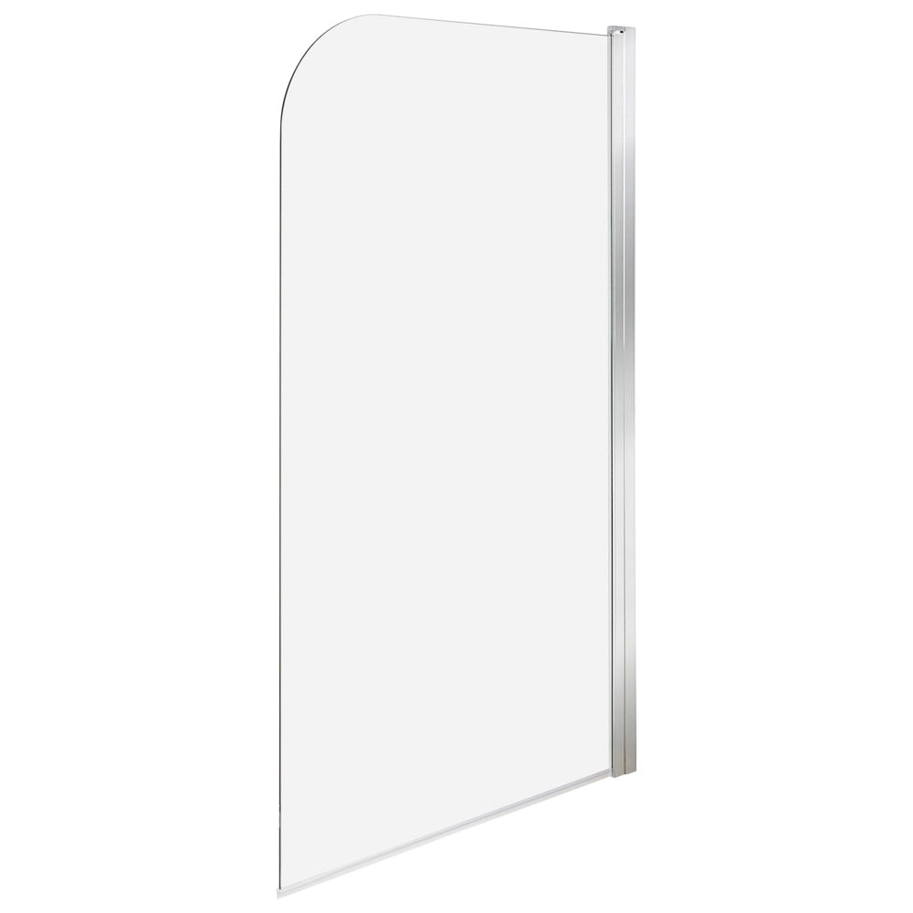 Schermo Doccia Vasca Vetro Temperato Argento con Alluminio 140 x 80 cm Regolabile Minimalista