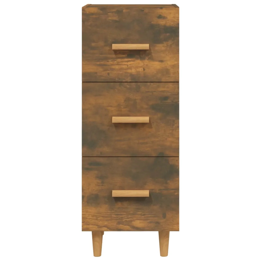 Credenza-Buffet-Armadio da cucina Rovere Fumo 34,5x34x90 cm in Legno Multistrato 434749