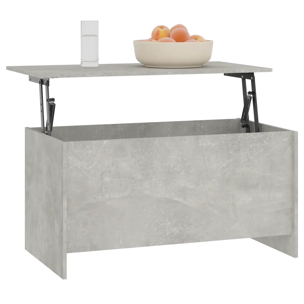 Tavolino Grigio Cemento 102x55,5x52,5 cm in Legno Multistrato 809669