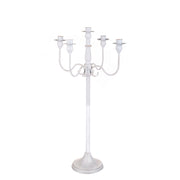 Candeliere a 5 Bracci Bianco Antico 75 cm