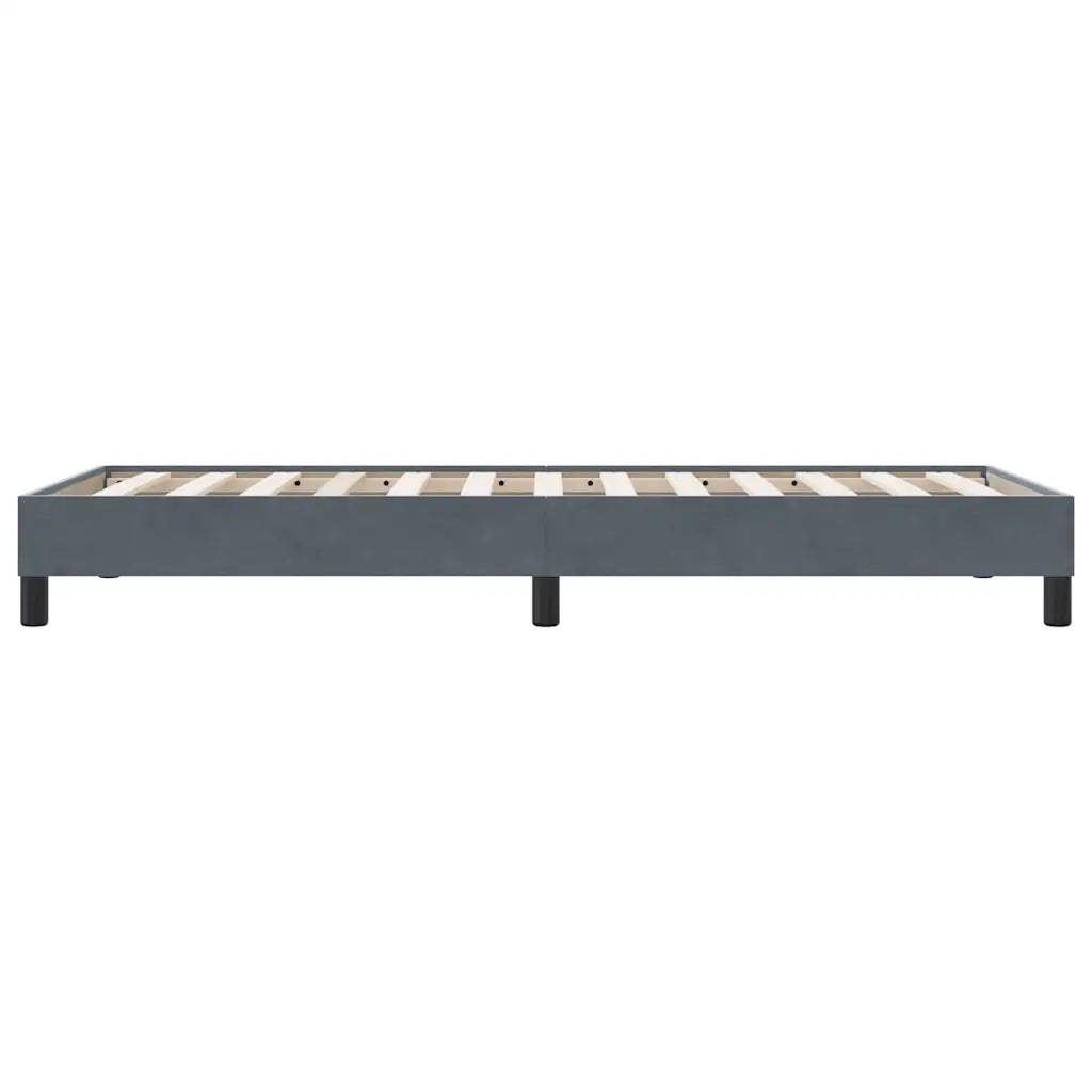 Giroletto senza Materasso Grigio Scuro 90x210 cm Velluto 4101338