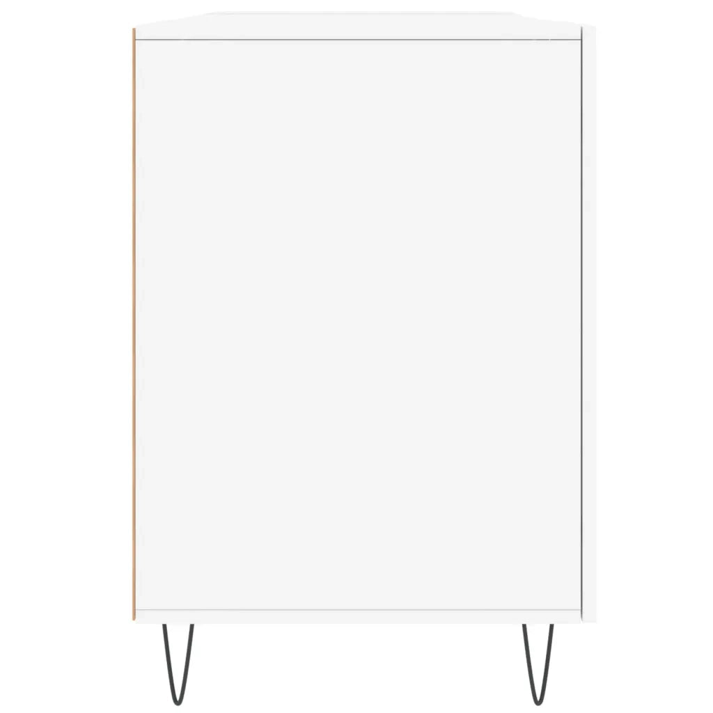 Scrivania Bianca 140x50x75 cm in Legno Multistrato 829540